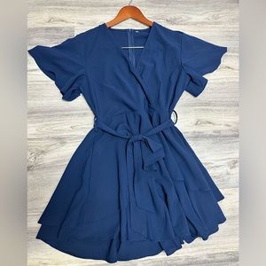 Navy Blue Cocktail Dress